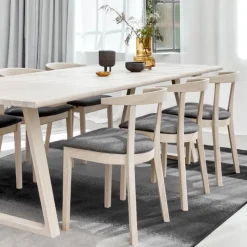 Skovby 52 Chaise en bois massif avec assise rembourrée* Chaise De Salle à Manger|Chaise Salon