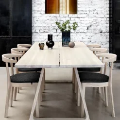 Skovby 52 Chaise en bois massif avec assise rembourrée* Chaise De Salle à Manger|Chaise Salon