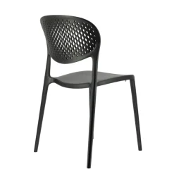 Abby Connubia® Chaise de jardin empilable en polypropylène recyclé avec dossier microperforé* Chaise De Jardin