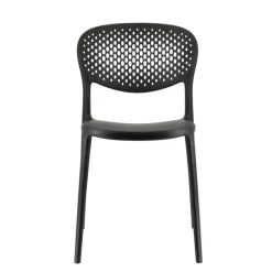 Abby Connubia® Chaise de jardin empilable en polypropylène recyclé avec dossier microperforé* Chaise De Jardin