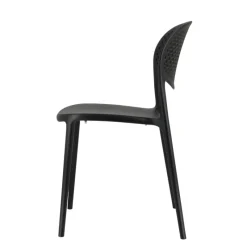 Abby Connubia® Chaise de jardin empilable en polypropylène recyclé avec dossier microperforé* Chaise De Jardin
