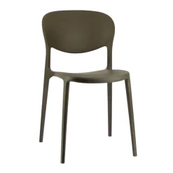 Abby Connubia® Chaise de jardin italienne empilable en polypropylène recyclé sans accoudoirs* Chaise De Jardin