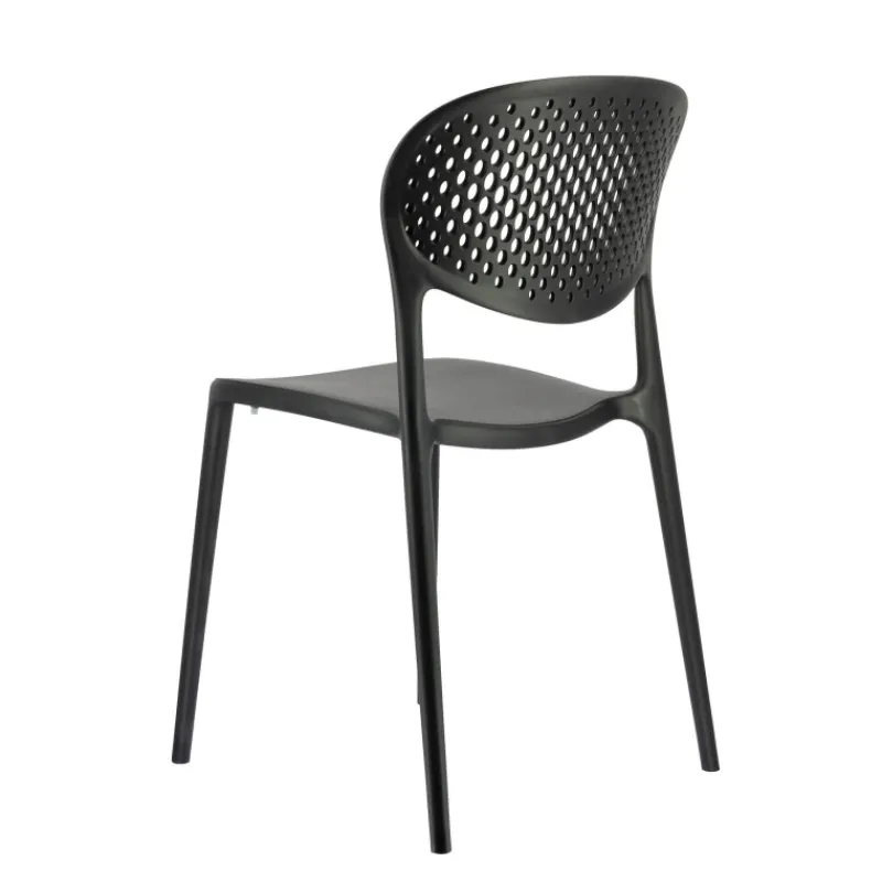 Abby Connubia® Chaise empilable en polypropylène recyclé avec dossier microperforé* Chaise De Cuisine|Chaise De Salle à Manger