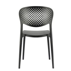 Abby Connubia® Chaise empilable en polypropylène recyclé avec dossier microperforé* Chaise De Cuisine|Chaise De Salle à Manger