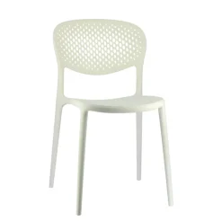 Abby Connubia® Chaise empilable en polypropylène recyclé avec dossier microperforé* Chaise De Cuisine|Chaise De Salle à Manger