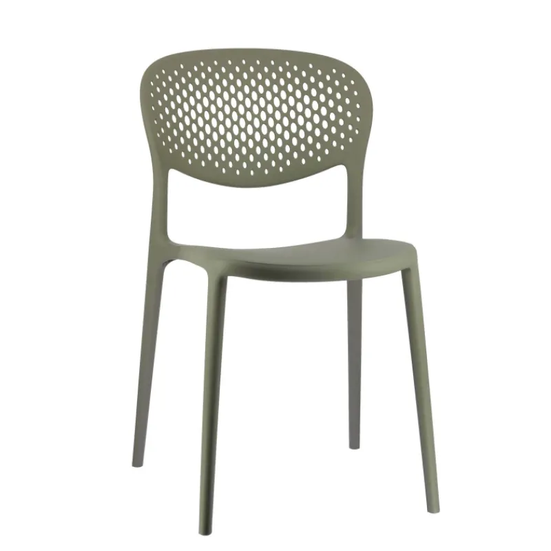 Abby Connubia® Chaise empilable en polypropylène recyclé avec dossier microperforé* Chaise De Cuisine|Chaise De Salle à Manger