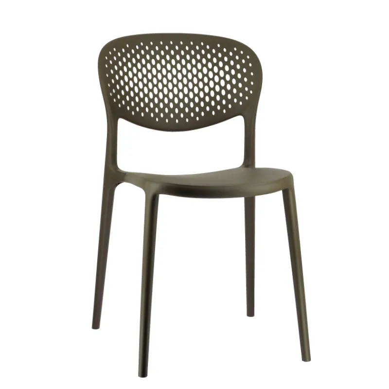 Abby Connubia® Chaise empilable en polypropylène recyclé avec dossier microperforé* Chaise De Cuisine|Chaise De Salle à Manger
