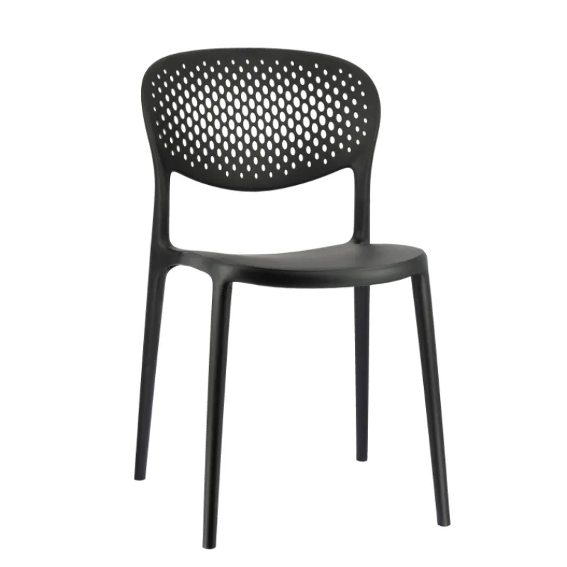 Abby Connubia® Chaise empilable en polypropylène recyclé avec dossier microperforé* Chaise De Cuisine|Chaise De Salle à Manger