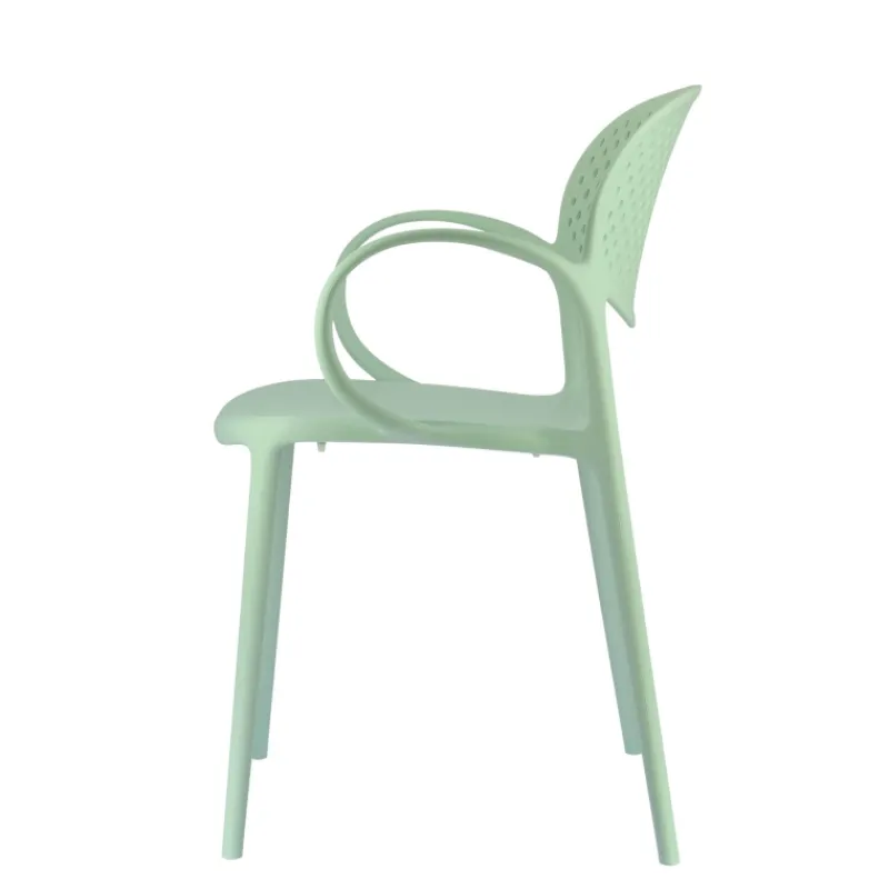 Abby Connubia® Fauteuil de jardin empilable en polypropylène recyclé avec dossier microperforé* Chaise De Jardin|Fauteuil De Jardin