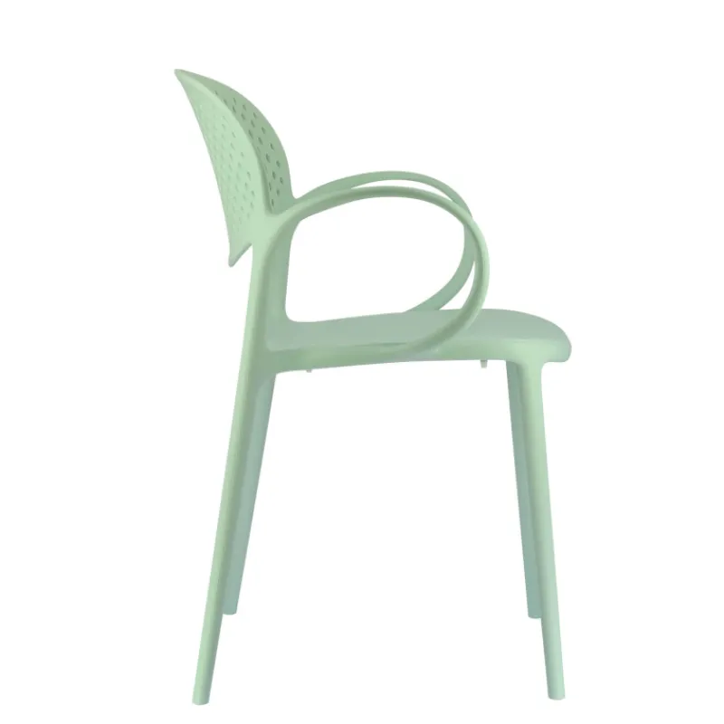Abby Connubia® Fauteuil de jardin empilable en polypropylène recyclé avec dossier microperforé* Chaise De Jardin|Fauteuil De Jardin
