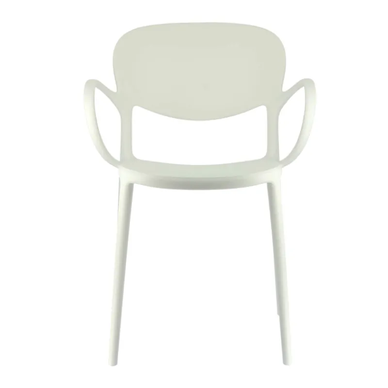 Abby Connubia® Fauteuil de jardin empilable en polypropylène recyclé* Fauteuil De Jardin