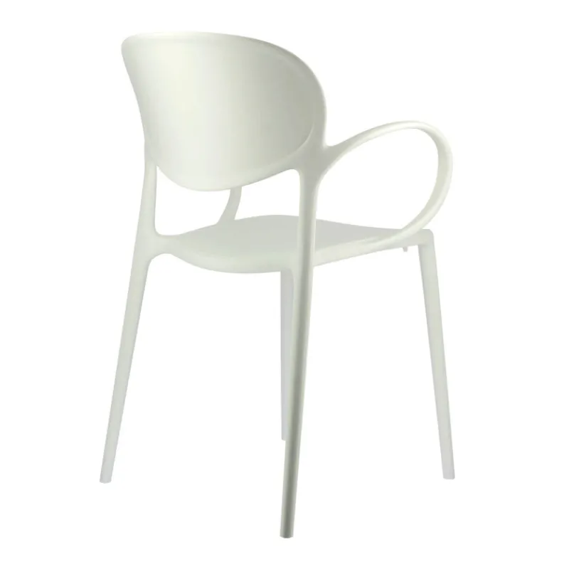Abby Connubia® Fauteuil de jardin empilable en polypropylène recyclé* Fauteuil De Jardin