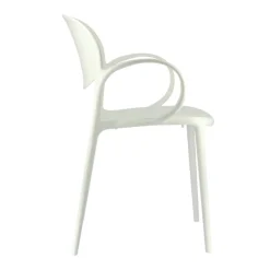 Abby Connubia® Fauteuil de jardin empilable en polypropylène recyclé* Fauteuil De Jardin