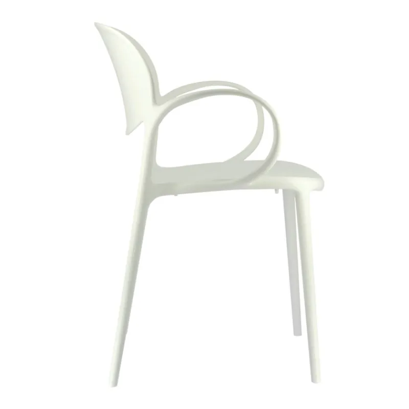 Abby Connubia® Fauteuil de jardin empilable en polypropylène recyclé* Fauteuil De Jardin