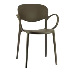 Abby Connubia® Fauteuil de jardin empilable en polypropylène recyclé* Fauteuil De Jardin