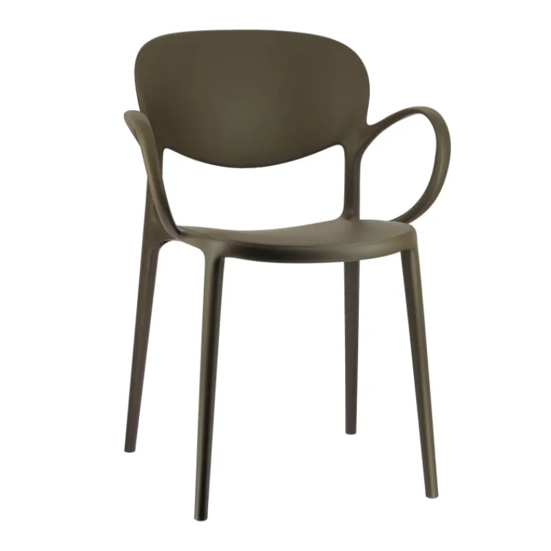 Abby Connubia® Fauteuil de jardin empilable en polypropylène recyclé* Fauteuil De Jardin