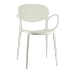 Abby Connubia® Fauteuil de jardin empilable en polypropylène recyclé* Fauteuil De Jardin