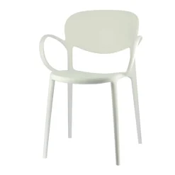 Abby Connubia® Fauteuil de jardin empilable en polypropylène recyclé* Fauteuil De Jardin