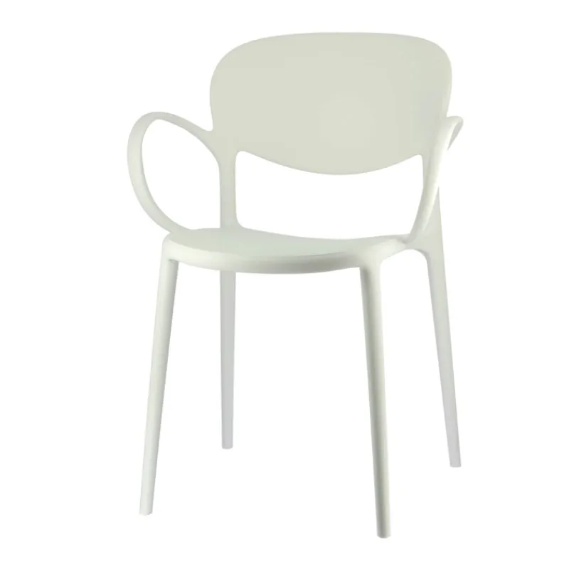 Abby Connubia® Fauteuil de jardin empilable en polypropylène recyclé* Fauteuil De Jardin