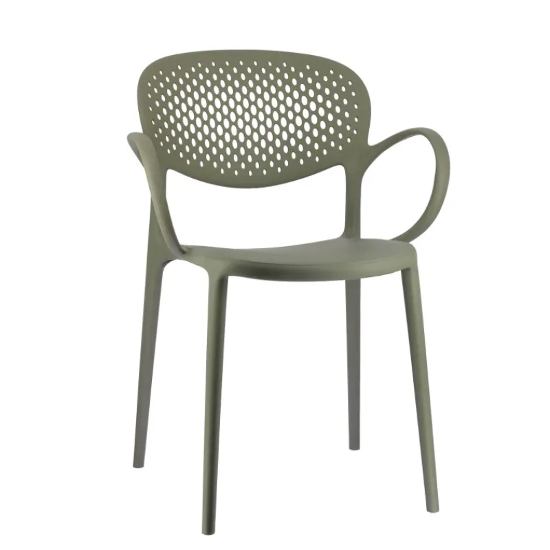 Abby Connubia® Fauteuil empilable en polypropylène recyclé avec dossier microperforé* Chaise De Cuisine|Chaise De Salle à Manger