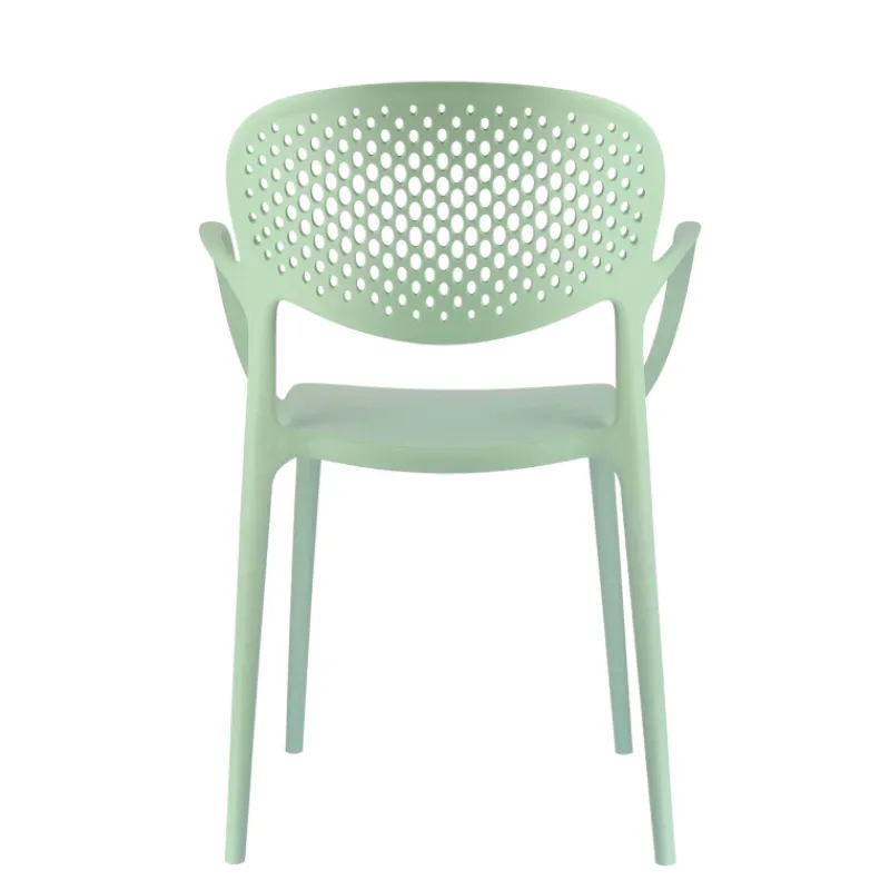 Abby Connubia® Fauteuil empilable en polypropylène recyclé avec dossier microperforé* Chaise De Cuisine|Chaise De Salle à Manger