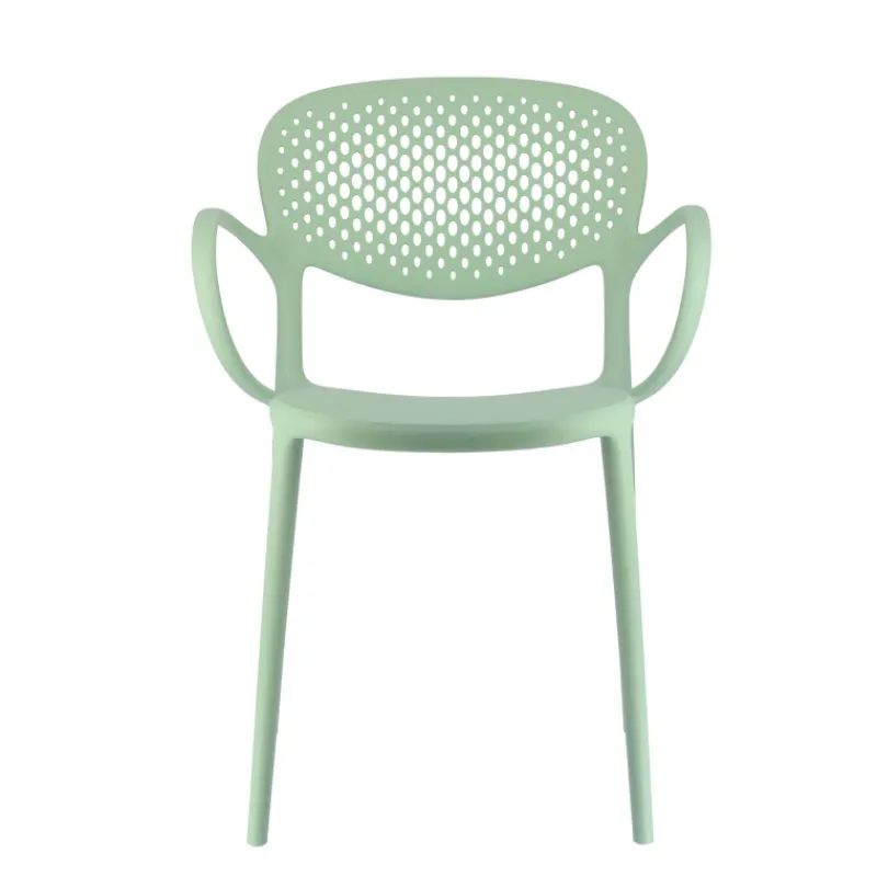 Abby Connubia® Fauteuil empilable en polypropylène recyclé avec dossier microperforé* Chaise De Cuisine|Chaise De Salle à Manger
