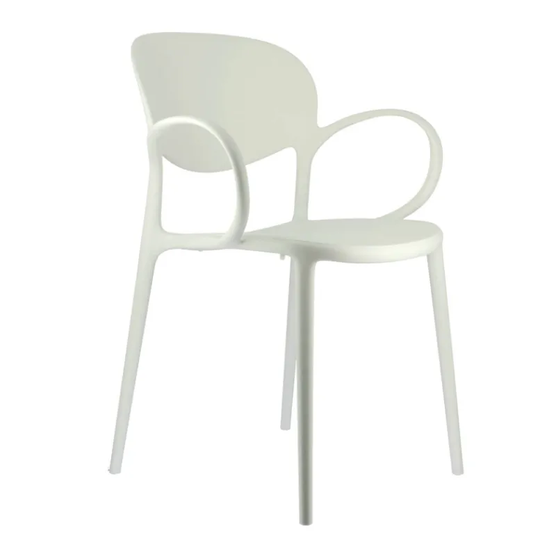 Abby Connubia® Fauteuil italien empilable en polypropylène recyclé* Chaise De Cuisine|Chaise De Salle à Manger