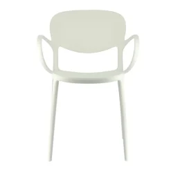 Abby Connubia® Fauteuil italien empilable en polypropylène recyclé* Chaise De Cuisine|Chaise De Salle à Manger