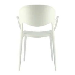 Abby Connubia® Fauteuil italien empilable en polypropylène recyclé* Chaise De Cuisine|Chaise De Salle à Manger