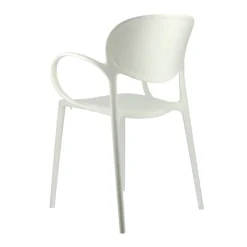 Abby Connubia® Fauteuil italien empilable en polypropylène recyclé* Chaise De Cuisine|Chaise De Salle à Manger