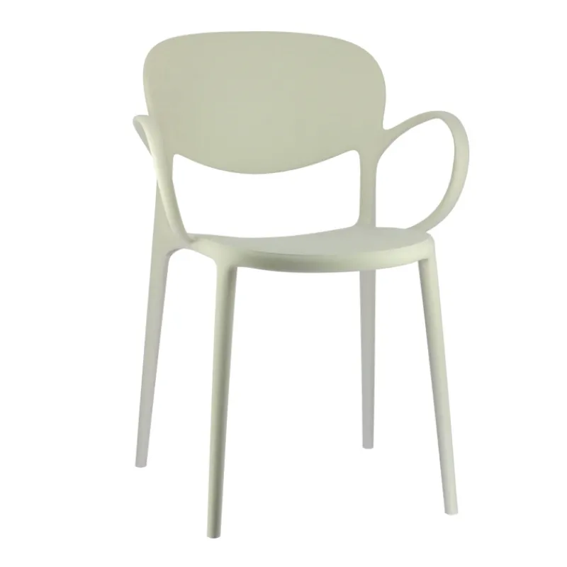 Abby Connubia® Fauteuil italien empilable en polypropylène recyclé* Chaise De Cuisine|Chaise De Salle à Manger
