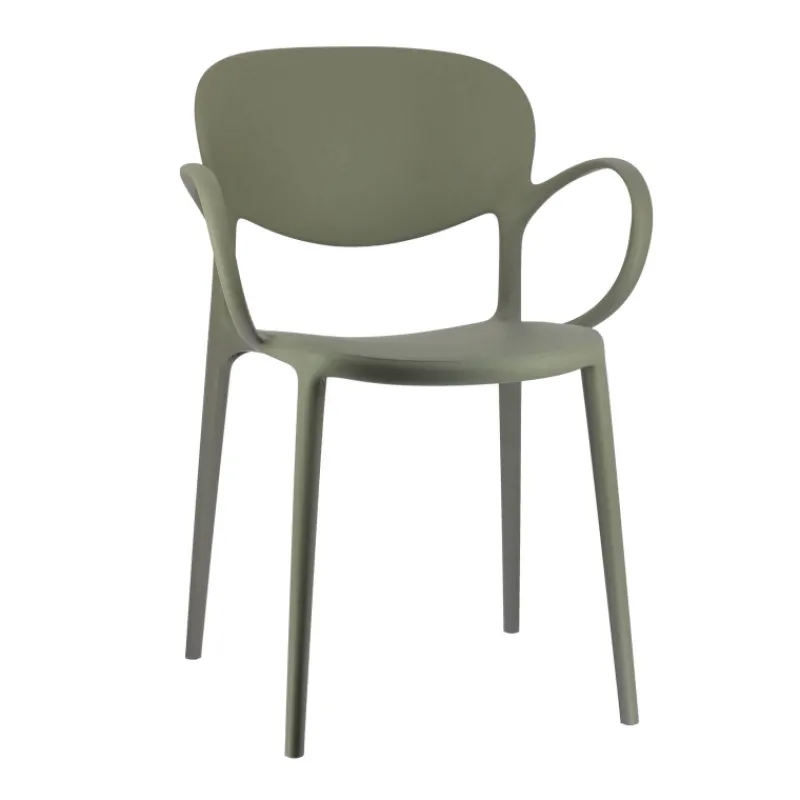 Abby Connubia® Fauteuil italien empilable en polypropylène recyclé* Chaise De Cuisine|Chaise De Salle à Manger