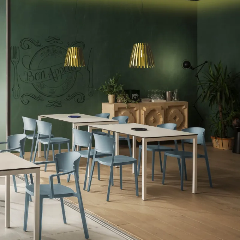 Abuela B Chaise avec accoudoirs empilable en technopolymère* Chaise De Cuisine|Chaise De Salle à Manger