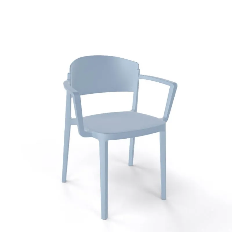 Abuela B Chaise avec accoudoirs empilable en technopolymère* Chaise De Cuisine|Chaise De Salle à Manger