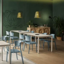 Abuela B Chaise de jardin avec accoudoirs empilable en technopolymère* Chaise De Jardin