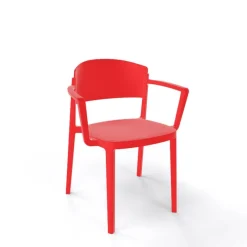 Abuela B Chaise de jardin avec accoudoirs empilable en technopolymère* Chaise De Jardin