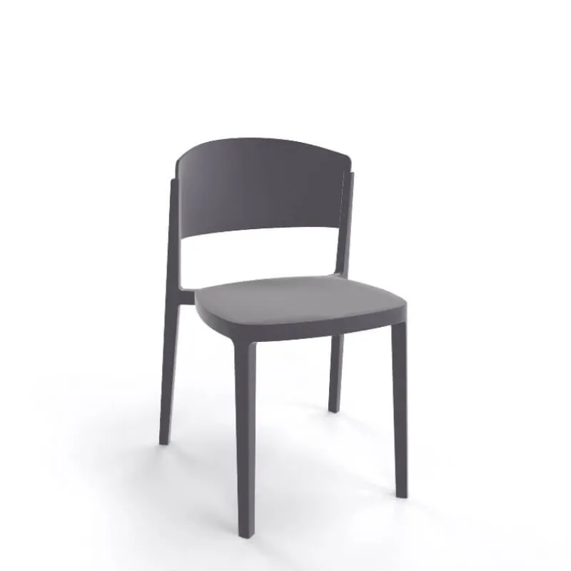 Abuela Chaise de terrasse moderne empilable en technopolymère* Chaise De Jardin