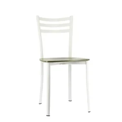 Ace 1320 Chaise de cuisine en métal et assise bois* Chaise De Cuisine