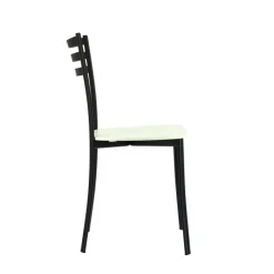 Ace 1320 Chaise de cuisine en métal et assise bois* Chaise De Cuisine