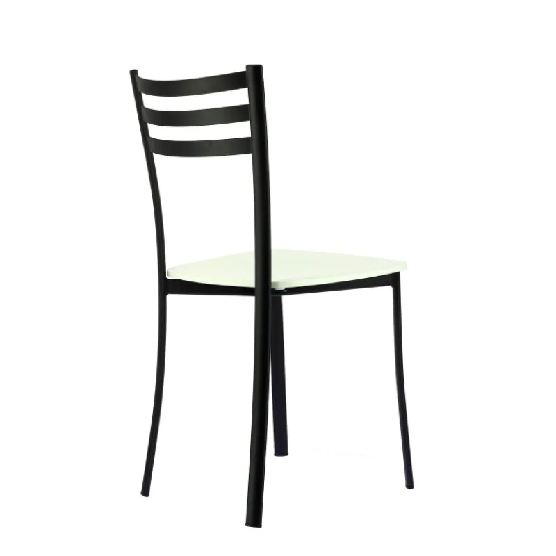Ace 1320 Chaise de cuisine en métal et assise bois* Chaise De Cuisine