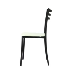 Ace 1320 Chaise de cuisine en métal et assise bois* Chaise De Cuisine