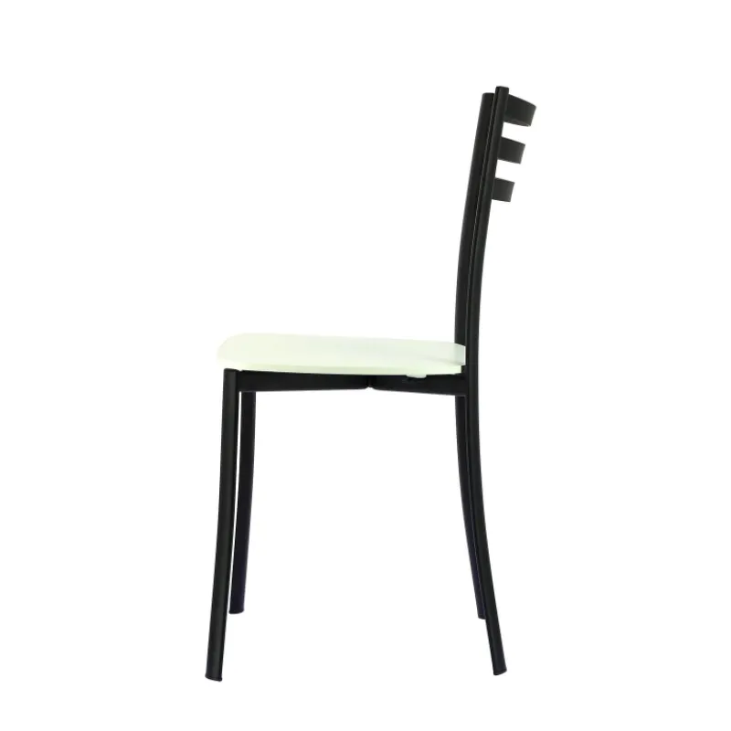 Ace 1320 Chaise de cuisine en métal et assise bois* Chaise De Cuisine