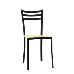 Ace 1320 Chaise de cuisine en métal et assise bois* Chaise De Cuisine