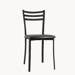 Ace 1320 Chaise de cuisine en métal avec assise en simili rembourrée* Chaise De Cuisine
