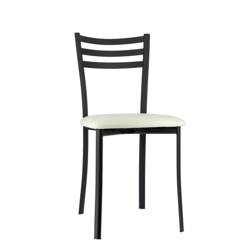 Ace 1320 Chaise de cuisine en métal avec assise en simili rembourrée* Chaise De Cuisine