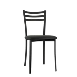 Ace 1320 Chaise de cuisine en métal avec assise en simili rembourrée* Chaise De Cuisine