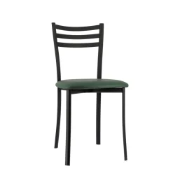 Ace 1320 Chaise de cuisine en métal avec assise en simili rembourrée* Chaise De Cuisine