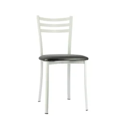 Ace 1320 Chaise de cuisine en métal avec assise en simili rembourrée* Chaise De Cuisine