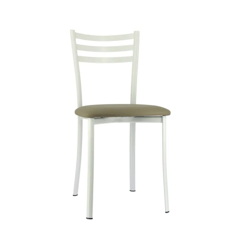 Ace 1320 Chaise de cuisine en métal avec assise en simili rembourrée* Chaise De Cuisine
