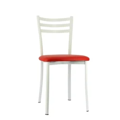 Ace 1320 Chaise de cuisine en métal avec assise en simili rembourrée* Chaise De Cuisine